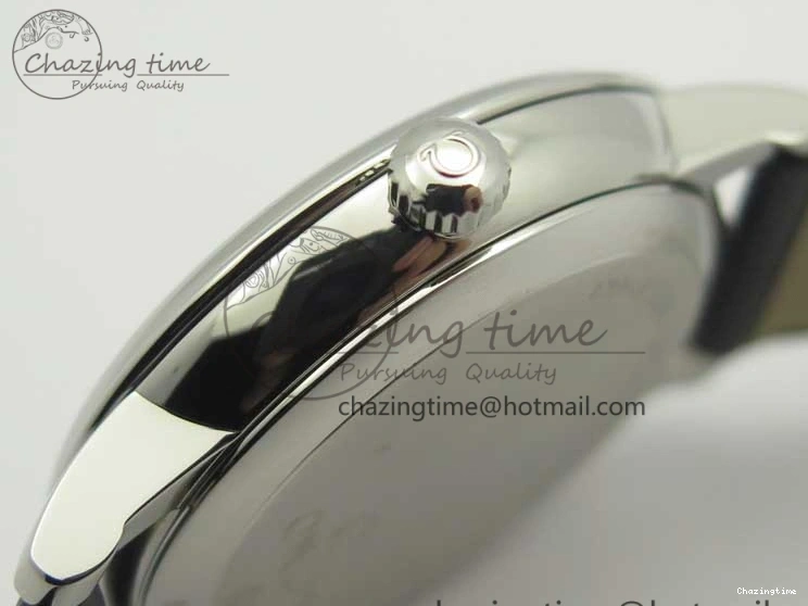 0325 De Ville Prestige Small Second TWF 1:1 Best Edition Black Dial on Black Leather Strap MIYOTA Resilient 8037